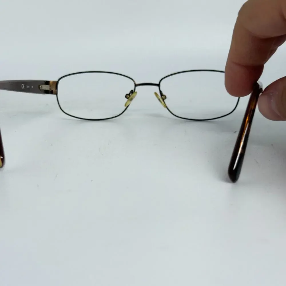 Nine West NW1036 211 Eyeglasses Frames Brown Round Oval Rim 52-16-135‎ H19690